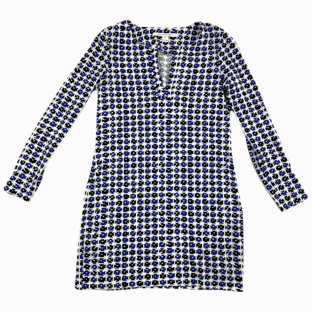 Diane Von Furstenberg Graphic Dress Sz S